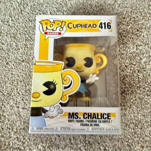 Funko POP Games Ms. Chalice Vinyl Figure #416 Cuphead In Original Box 2018